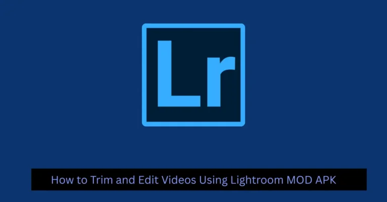 How to Trim and Edit Videos Using Lightroom MOD APK